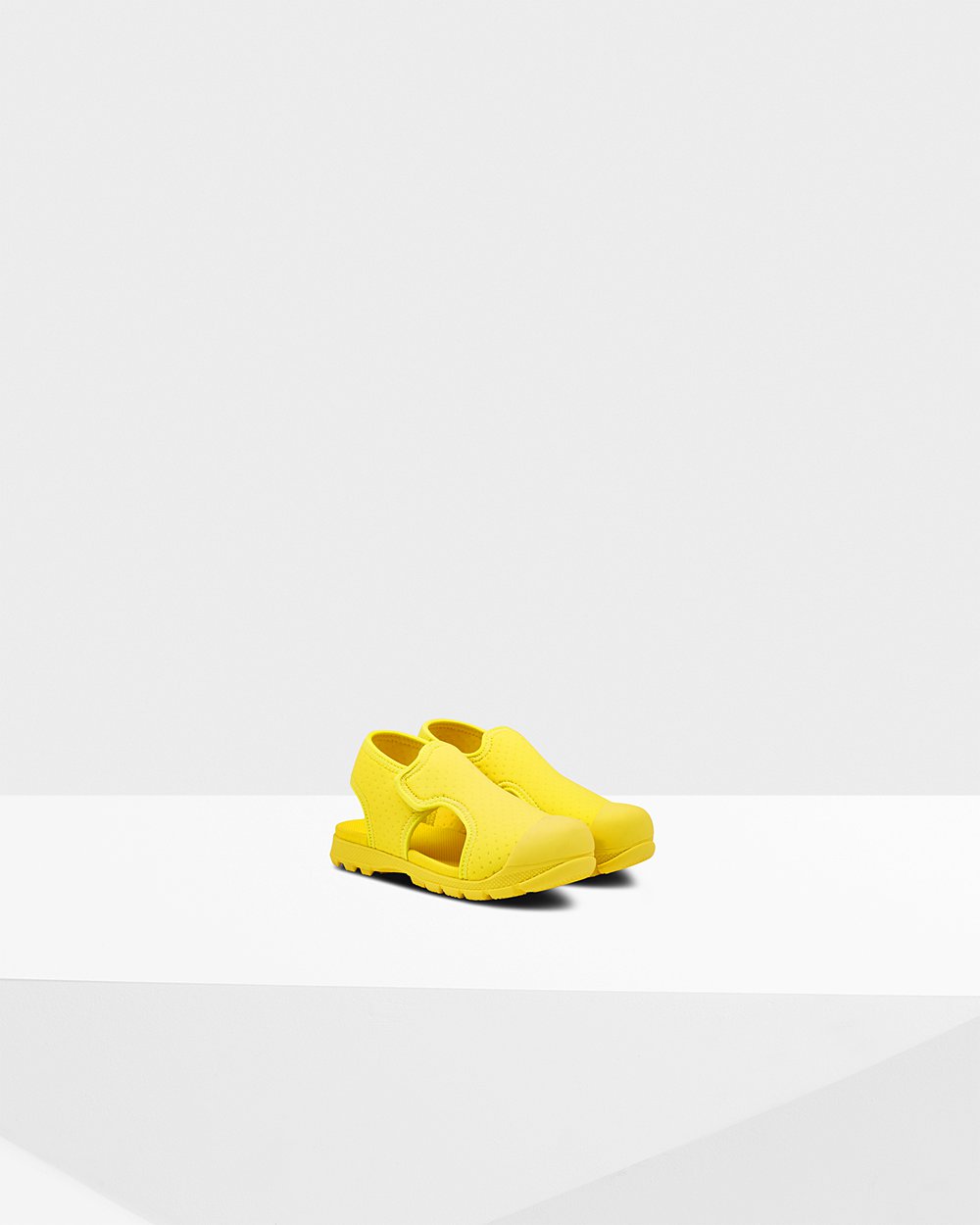 Sandalias Hunter Niños Amarillo Original Little Outdoor Walking 482795-JIT